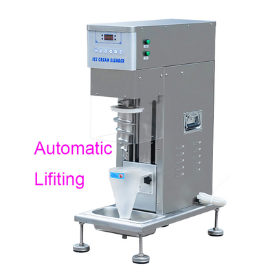Automatic snack factory ice cream lifting mixer/automatic swril freeze frozen dessert machine/swirl fruit ice cream machine