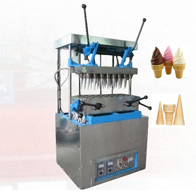 Easy to operate and maintain 6 molds Sugar Rolled Cone Baking Machine pizza cone maker ice cream cone machine with cheap price