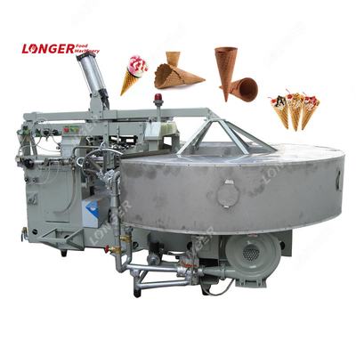 Snack Factory Commercial Rolled Sugar Waffle Cone Maker Making Ice Cream Cone Machine Price For Sale