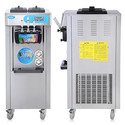 New Stainless Steel Factory Fashion Ice Cream Snack Machine Commercial 3 Flavor Soft Serve Machine For Making Ice Cream