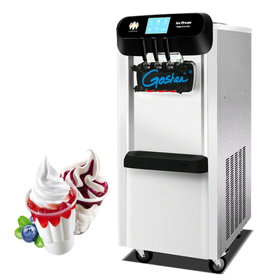 Bakery with pre-cooling systems 3 flavor compressor soft serve chinese commercial ice cream making machine for sale