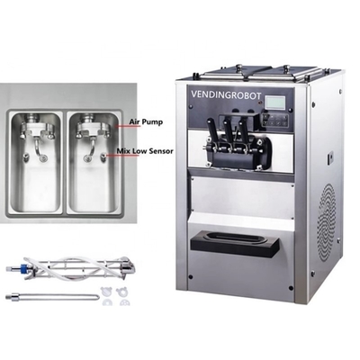 Snack factory table model prechilling soft ice cream making machine commercial ice cream maker frozen yogurt mahine CE
