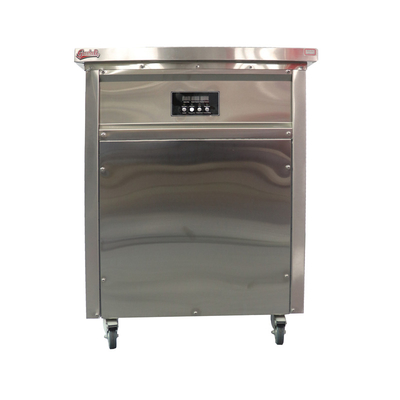 Snack factory hot sale single square pan fried ice cream, fry ice cream pan machine, fried ice cream machine sale (ZQR500)