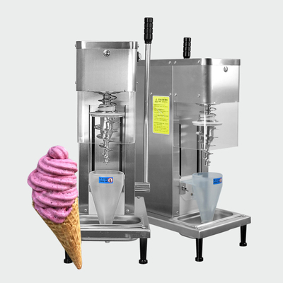 Venezuela TAX Snacks factory free shipping included by sea swirl ice cream machine /ice cream swirl machine/fruit blender machine